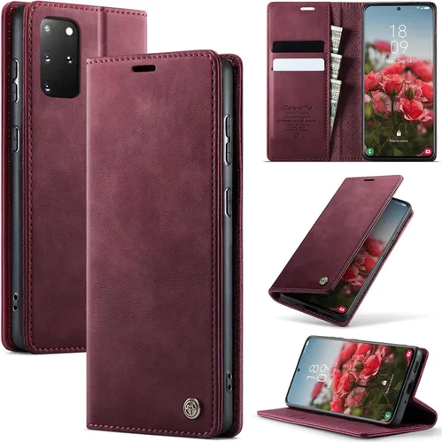 Miniatura 78 de Funda tipo cartera para iPhone 13 de piel tipo cartera con tarjetero y función atril, cierre magnético, bloqueo RFID, TPU a prueba de golpes