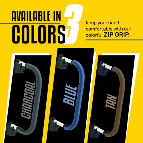 Miniatura 3 de Stromberg Carlson AM-ZIP22C Lend-A-Hand Zip Grip - Funda de agarre de neopreno para pasamanos de RV con cremallera de nylon - Lavable a máquina - Se