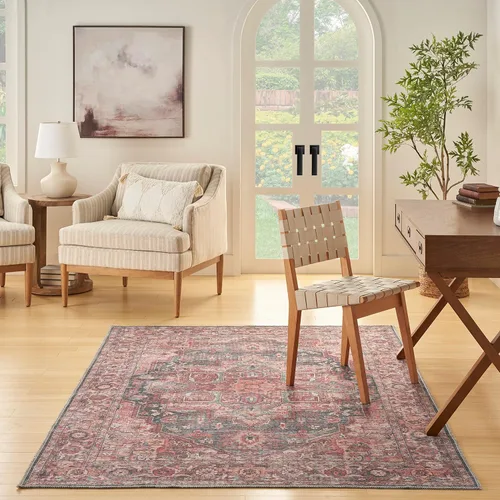 Miniatura 66 de Nourison Home New Concept - Alfombra lavable de 6 x 9 pies, fácil de limpiar, no se desprende, para dormitorio, sala de estar, comedor y cocina