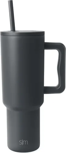 Miniatura 77 de Simple Modern Vaso Trek de 40 oz con Asa y Tapa con Pajilla Vaso de Viaje Aislado de Acero Inoxidable Apto para Portavasos Slumberland