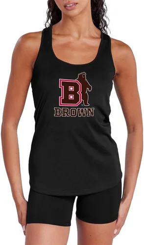 Miniatura 286 de Camiseta deportiva sin mangas oficial de NCAA Collegiate para mujer, con espalda cruzada, colección con logotipo primario
