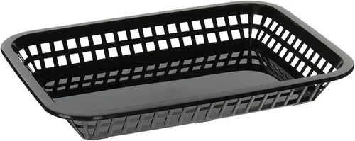 TableCraft Productos C1077BK - Cesta grande, color negro (paquete de 12)