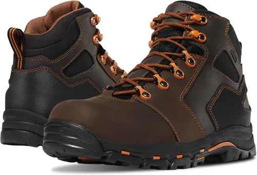 Danner Vicious - Botas de trabajo de 4.5 pulgadas con punta compuesta para hombre, cuero de grano completo con forro Gore-Tex transpirable, sistema