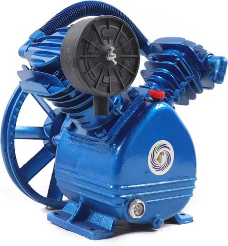 Miniatura 7 de Cabezal de bomba de compresor de aire 175PSI 3HP Cabezal de bomba de compresor de aire de doble cilindro, cabezal de compresor de aire universal
