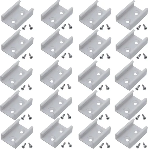 Litever Conectores de 180 grados, solo canales de aluminio delgados (ASIN: B01IY1KZZG), soportes de extensión sin costuras, tornillos incluidos,
