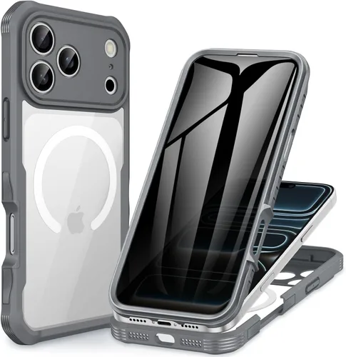 Miniatura 99 de CENHUFO Funda de privacidad para iPhone 11 Pro, funda de cuerpo completo con protector de pantalla de privacidad de vidrio templado 9H integrado