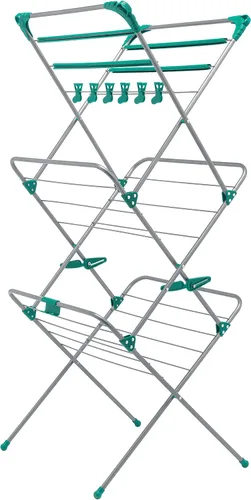Addis Secador de ropa plegable de lujo de 3 niveles Airer para el hogar | Aqua