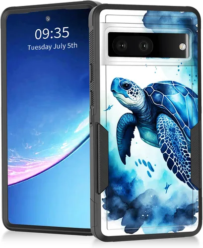 Miniatura 50 de Funda para Pixel 7a, resistente de doble capa híbrida de policarbonato duro de goma suave a prueba de golpes para Google Pixel 7A 6.1 pulgadas