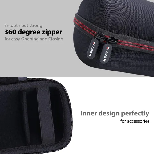 Miniatura 3 de LTGEM - Funda compatible con altavoz portátil impermeable JBL Pulse 4/3, color negro