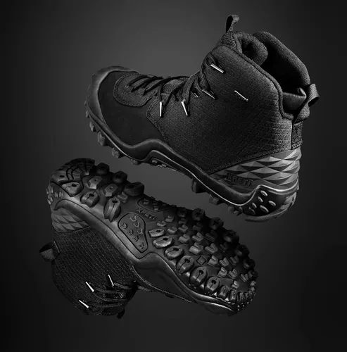 Miniatura 3 de SKENARY DUTY Bravo - Botas militares de cuero para hombre, botas tácticas impermeables