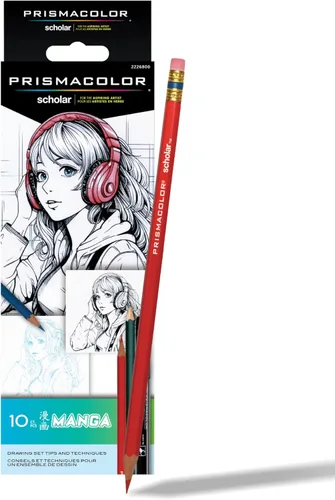Miniatura 10 de Prismacolor Scholar - Juego de dibujo de manga para adultos, kit de 10 piezas