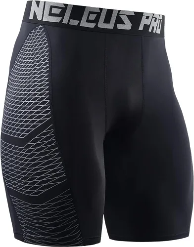 Miniatura 6 de NELEUS Paquete de 3 pantalones cortos de compresión para hombre