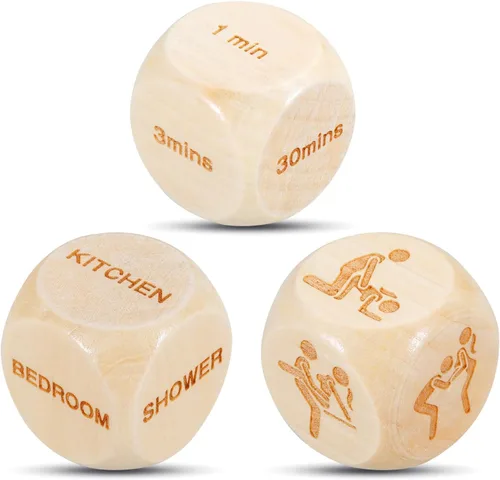 Dados de aniversario para parejas, novio, marido, novia, esposa, dados divertidos para adultos, dados traviesos para parejas, regalos Birtdhay