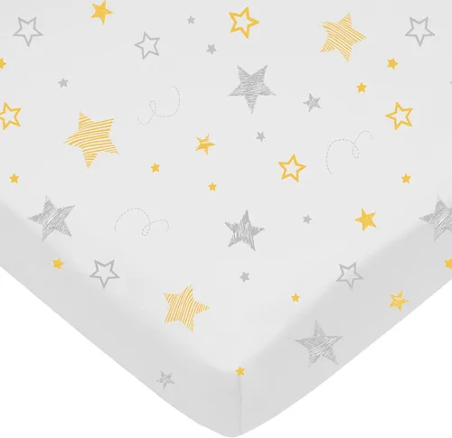 Miniatura 12 de American Baby Company - Sábana bajera ajustable de tejido de punto suave y transpirable 100% algodón, sábanas de practicuna, Área de juego portable