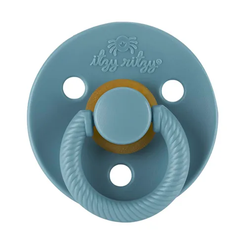 Miniatura 2 de Itzy Ritzy Chupetes de goma natural (juego de 2) – Chupetes para bebé con pezón en forma de cereza y agujeros de aire grandes para mayor seguridad