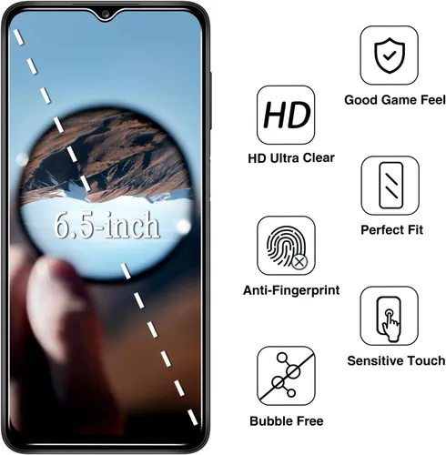 Miniatura 2 de Paquete de 2 protectores de pantalla de privacidad para Samsung Galaxy A12 / A13 / A32 / A03s / A02s / A42 vidrio templado antiespía antiarañazos