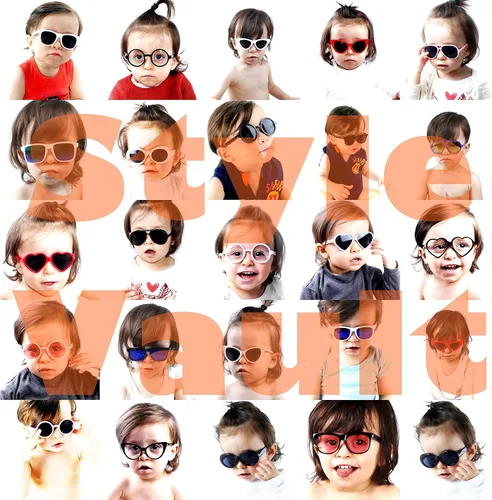 Miniatura 7 de Kd210 - Gafas de sol retro hipster para bebés de 0 a 24 meses de los 80