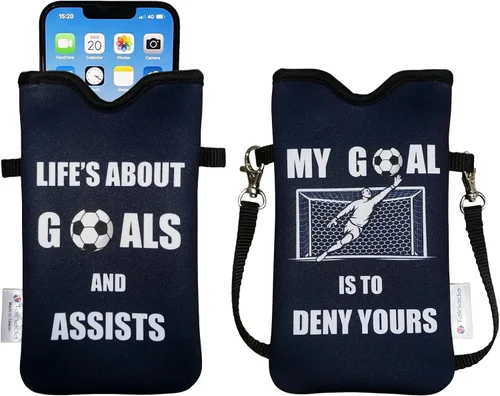 Miniatura 60 de Tainada Funda Estuche Bolsa de Neopreno para Teléfono para Hombres y Mujeres con Correa Cruzada/Cordón para el Cuello para iPhone 17/16/15 Pro Max