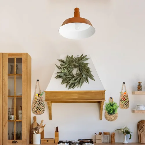 Miniatura 4 de 9 cestas colgantes de yute para cocina, cestas de pared tejidas estilo bohemio, almacenamiento de productos para ajo, cebolla, papa, plátano, ahorro