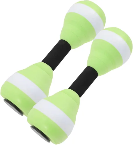 Equipo de fitness, 2 mancuernas de agua ligeras para ejercicio acuático, mancuernas de espuma EVA para agua, barra de mano para piscina, ejercicio