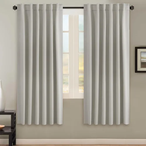 Miniatura 150 de H.VERSAILTEX Cortinas opacas con aislamiento térmico, paneles de tratamiento de ventana, cortinas opacas para oscurecer la habitación, cortinas Gris
