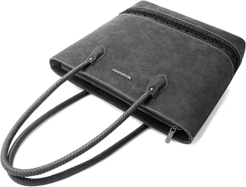 Miniatura 6 de Montana West Bolsas Tote Tejidas para Mujeres, Carteras y Bolsos de Mano con Bolsillo Trasero con Cremallera