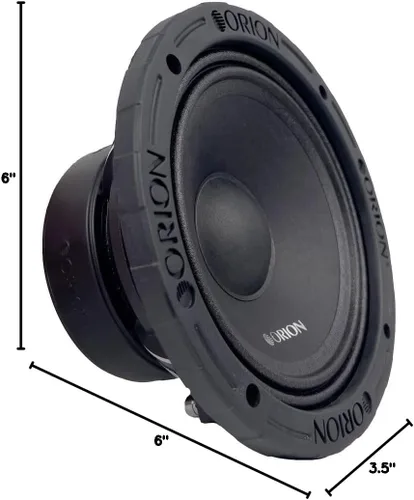 Miniatura 6 de ORION XTR XTX654DC Altavoces de Rango Medio con Tapa Antipolvo de Alta Eficiencia de 6.5", Potencia Máxima 1400W, 350W RMS, 4 Ohmios, Bobina de Voz