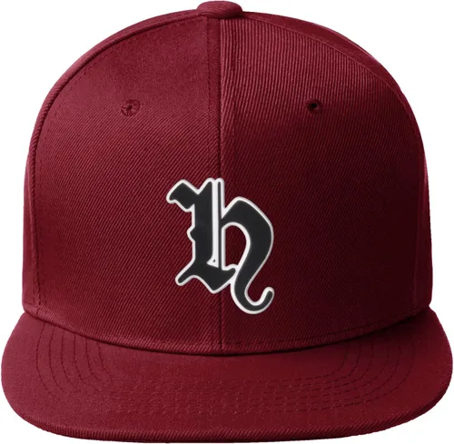 Miniatura 603 de Daxton Gorra clásica con visera de billete plano con letras del alfabeto inglés antiguo de la A a la Z
