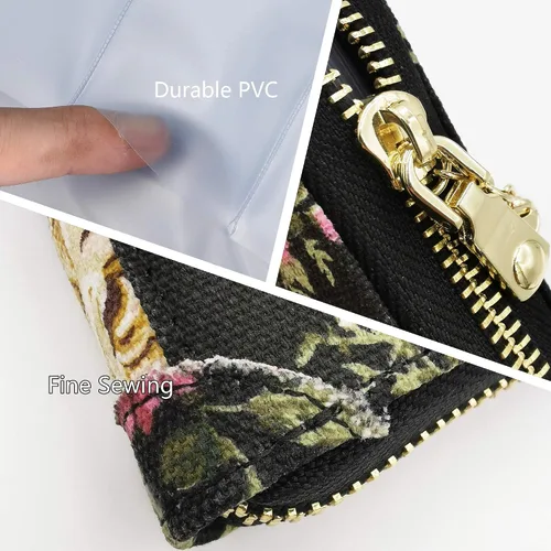Miniatura 6 de Tarjetero de piel para tarjetas de crédito y carnet de identidad, con tecnología RFID, para mujer
