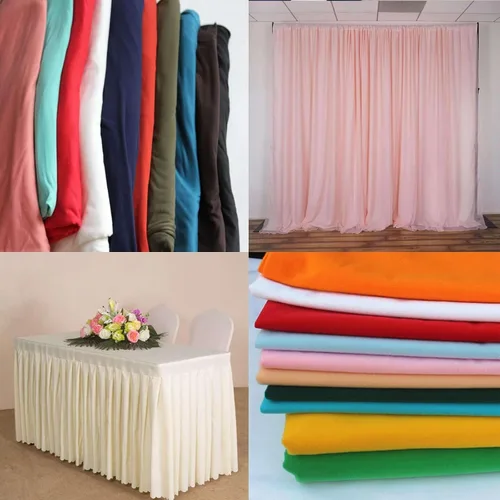 Efavormart - Perno de tela de poliéster negro para banquetes de boda, restaurante, venta al por mayor, para fiestas, eventos, decoración, artes y