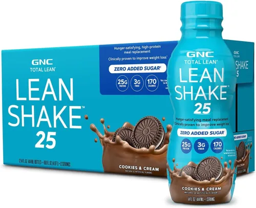 Miniatura 18 de GNC Total Lean - Batido magro de chocolate y menta, 14 onzas, 12 botellas