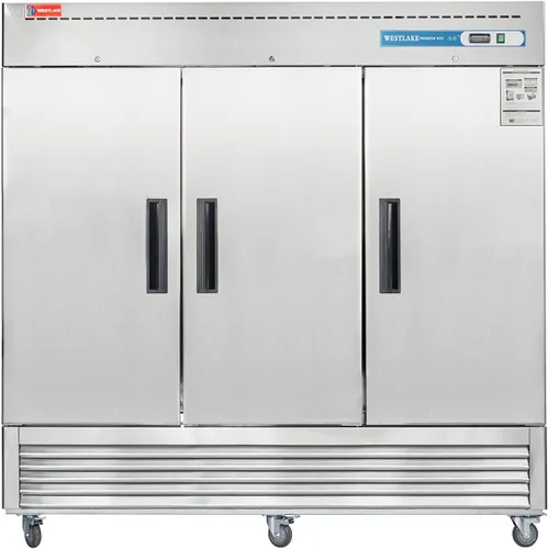 Miniatura 13 de WESTLAKE Congelador comercial de 48 pulgadas de ancho 2 puertas de 2 secciones de acero inoxidable Alcance en puerta sólida Ventilador Refrigeración