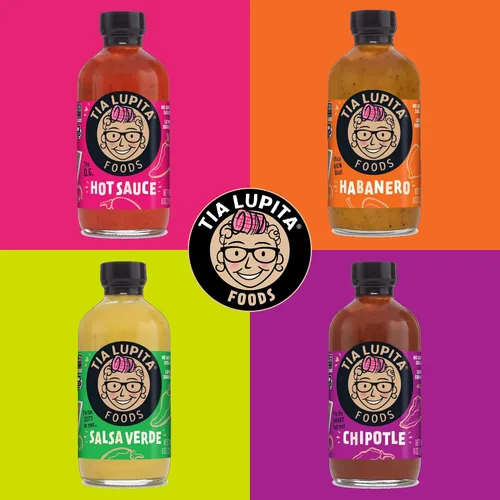 Miniatura 5 de Tia Lupita Salsa picante Habanero de 8 onzas (paquete de 2) hecha con pimientos habanero, sabor sabroso, especias medianas, dulce, todo natural, sin