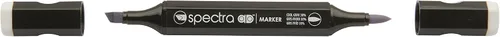 Miniatura 7 de AD Marker Chartpak Spectra, Tri-Nib y cepillo de doble punta, blanco antiguo, 1 cada uno (S092AD)