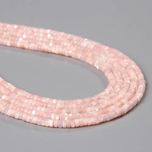Miniatura 31 de Los granos naturales del espaciador del tubo del grano de Shell de agua dulce teñidos madre de perlas flojas para la fabricación de la joyería, 1