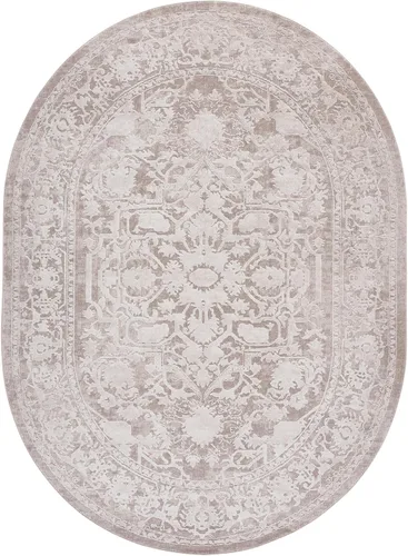 Miniatura 44 de Safavieh Reflection Collection RFT665C - Alfombra de 8 x 10 pies, gris claro y crema, bohemio, desgastado, no se desprende, de fácil cuidado