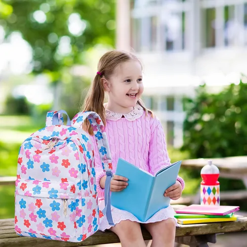Miniatura 22 de LOIDOU Mochila para adolescentes y niñas, mochila escolar con lonchera y estuche para lápices, juego de bolsas escolares 3 en 1