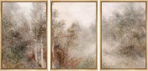 Miniatura 35 de SIGNWIN Impresión en Lienzo Enmarcado Arte de Pared Rosa Blanca Suave Floral Flores Delicadas en Floración Ilustraciones Modernas Bohemias Escénicas