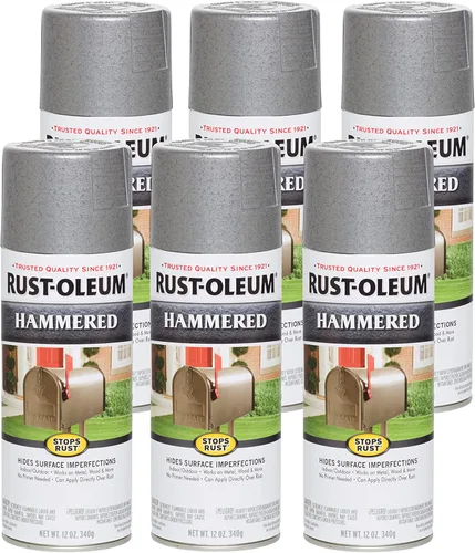Miniatura 13 de Rust-Oleum 210849 - Pintura en aerosol martillada para prevención del óxido, 12 onzas, cobre