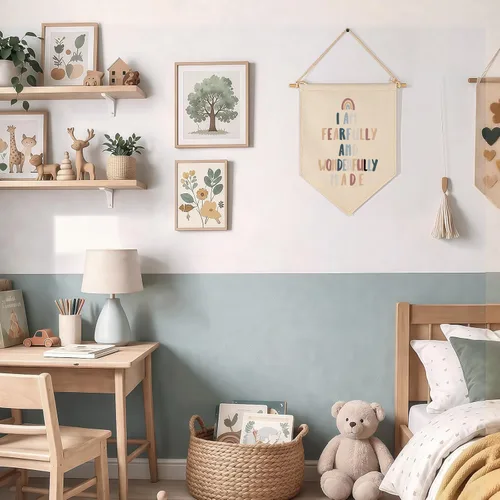 Miniatura 5 de Letrero de banderín de las Escrituras, regalo para bebés, recién nacidos, niños y niñas, versículos bíblicos cristianos, decoración de pared, regalo
