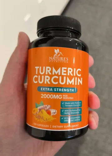 Miniatura 3 de Suplemento de curcumina de cúrcuma – 1800 mg de cúrcuma orgánica por porción – 95% de curcuminoides y extracto de pimienta negra BioPerine para una