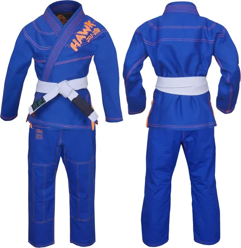 Miniatura 2 de Jiu Jitsu brasileño, para niños, Jiu Jitsu Gi BJJ Gi Grappling Kimonos Ligeros Cinturón Blanco