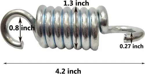Miniatura 2 de Perchas de resortes oscilantes para porche, resortes resistentes para silla, perchas de suspensión resistentes para montaje en techo para columpios