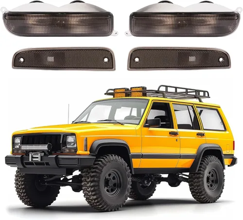 Miniatura 10 de ECOTRIC Luces de esquina + luces de señal compatibles con Jeep Cherokee XJ 1997-2001 solo luces de esquina transparentes y luces de señal