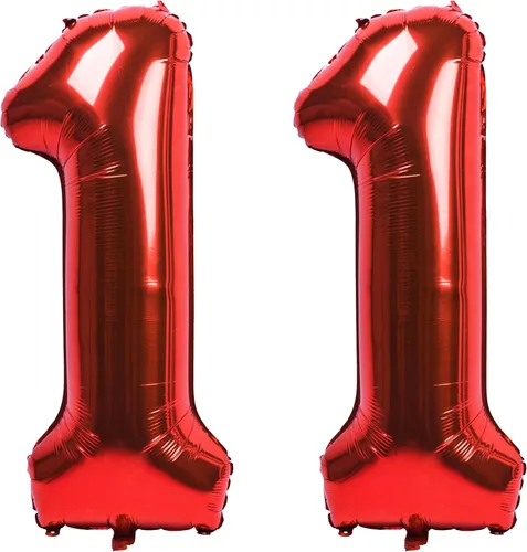 Miniatura 89 de Globo gigante de helio de 40 pulgadas, número 0 rojo, de poliéster, película de aluminio, 0-9, para niña y niño, autoinflable, dígito cero