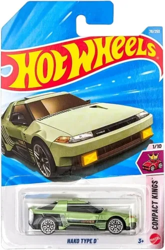 Hot Wheels Hako Tipo D, Serie HW J-Imports, Coche fundido a troquel blanco, escala 1:64