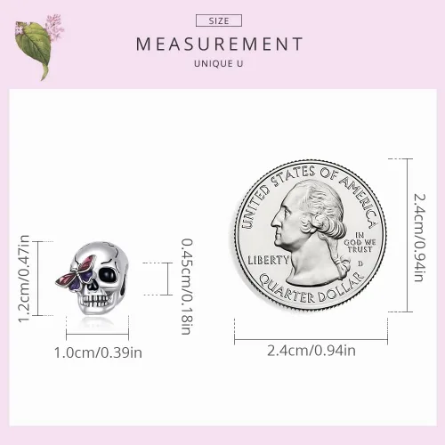Miniatura 6 de BABAMIA Animal Charms for Bracelets 925 Sterling Silver Bead Charms Bee Butterfly Fox Charm Fits Bracelets and Necklaces Cute Charms for Women Girls