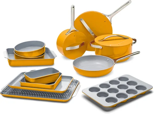 Miniatura 15 de Caraway Juego de 23 utensilios de cocina de cerámica antiadherente y utensilios para hornear, ollas, sartenes, tapas, bandejas para hornear