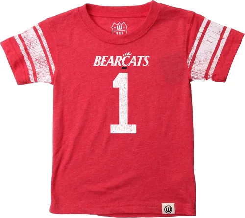 Miniatura 10 de Wes and Willy Camiseta de Manga Corta con Estampado de Jersey para Niños y Jóvenes Fanáticos del Deporte Universitario, Tallas 8-20 Vintage