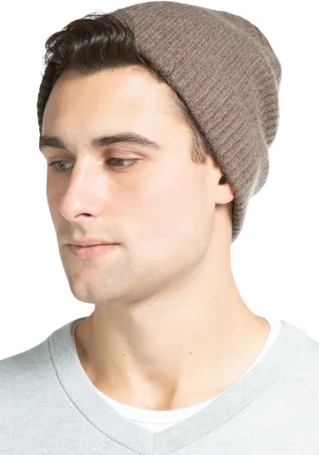 Miniatura 20 de Fishers Finery Sombrero con puños acanalados de cachemira 100% pura para hombre; ultra felpa